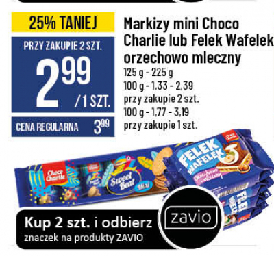 Markizy sweet beat czekoladowe Choco charlie promocja