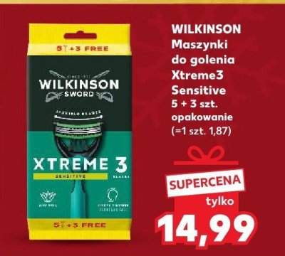 Maszynki do golenia Xtreme3 Sensitive 5+3 szt. promocja w Kaufland