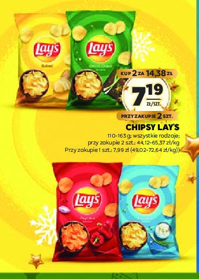 Chipsy naturalne solone Lay's Frito lay lay's promocja w Stokrotka