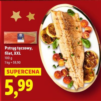 Pstrąg tęczowy, filet, XXL promocja w Lidl
