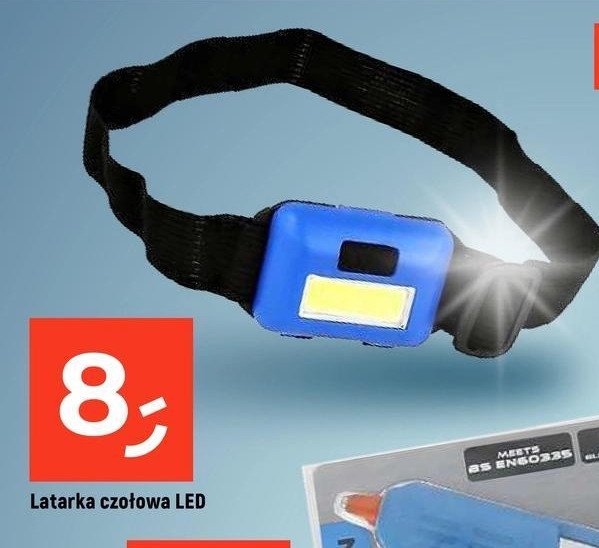 Latarka czołowa 1 led promocja