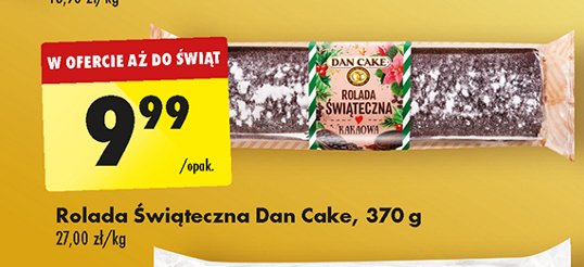 Rolada świąteczna Dan cake promocja w Biedronka