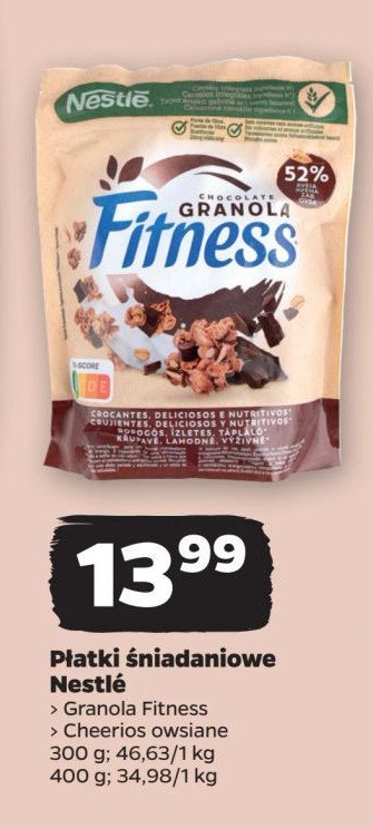 Płatki granola z czekoladą Nestle fitness promocja