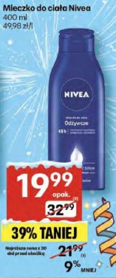 Mleczko do ciała Nivea 400 ml promocja w Delikatesy Centrum
