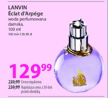 Damska woda perfumowana Lanvin eclat d'arpege promocja w Hebe