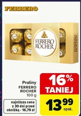 Praliny FERRERO ROCHER promocja w Carrefour Market
