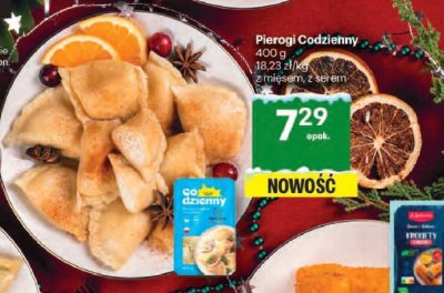 Pierogi Codzienny z mięsem, z serem 400g promocja w Delikatesy Centrum