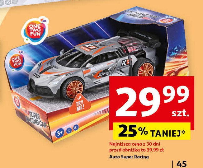 Autko super racing One two fun promocja