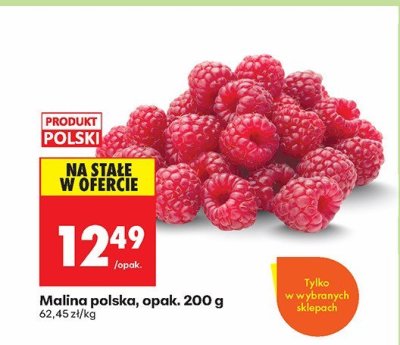Malina polska 200 g promocja w Biedronka