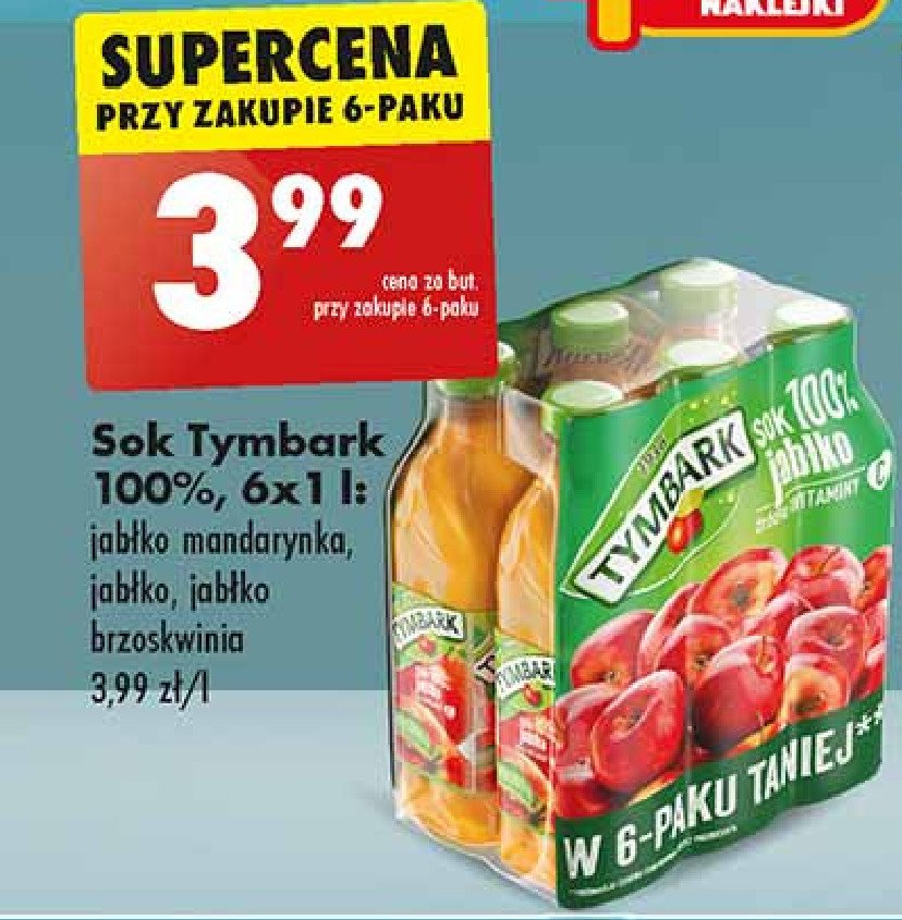 Sok 100 % jabłko Tymbark 1936 promocja