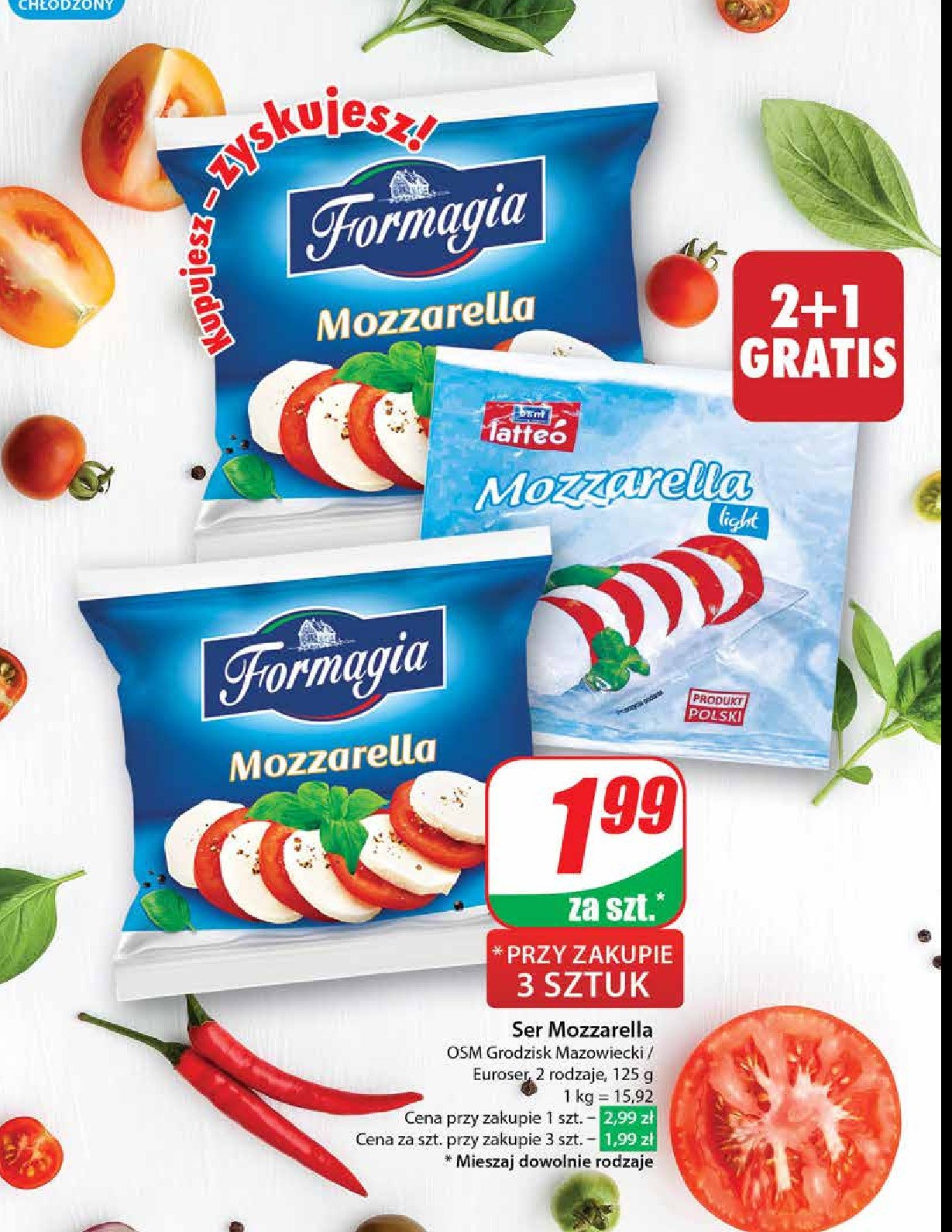 Mozzarella light Formagia promocja