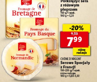 Ser fromage du pays basque Chene d'argent promocja