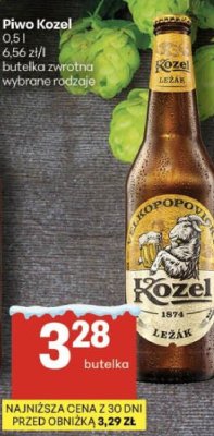 Piwo Kozel promocja w Delikatesy Centrum