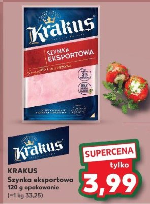 Szynka eksportowa Krakuś 120g promocja w Kaufland