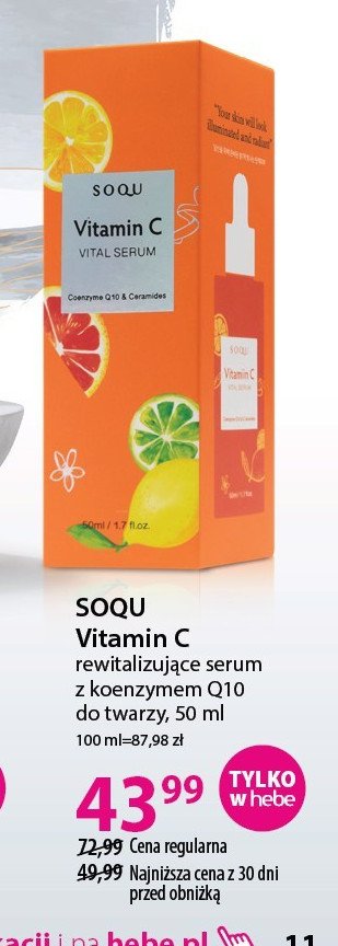 Serum z koenzymem q10 Soqu promocja