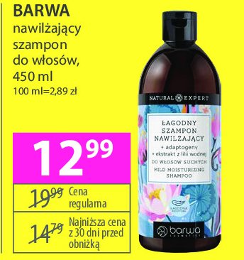 Szampon do włosów nawilżający Barwa natural expert promocja