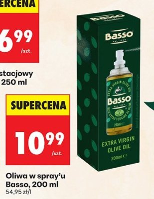 Oliwa w spray'u Basso 200 ml promocja w Biedronka