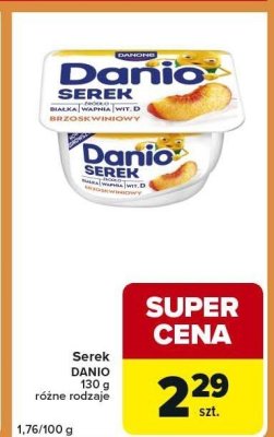 Serek DANIO 130 g promocja w Carrefour Express