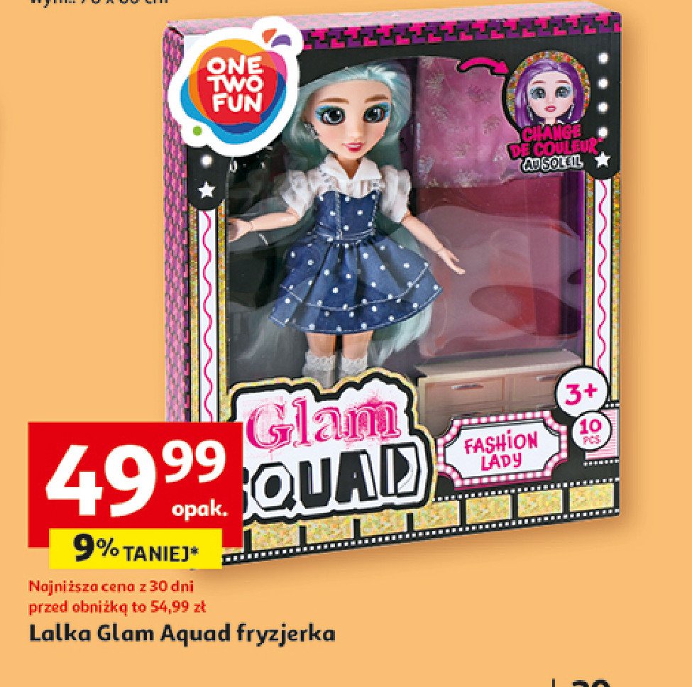 Lalka glam squda fryzjerka One two fun promocja