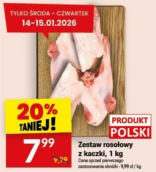 Zestaw rosołowy z kaczki, 1 kg promocja w Twój Market