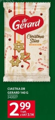 Ciastka Dr Gerard Christmas Stars 140 g promocja w Selgros