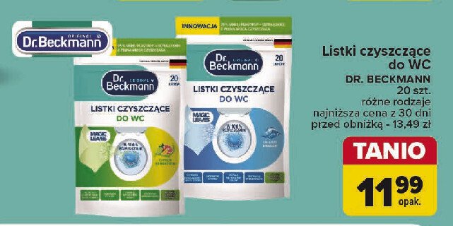 Listki czyszczące do wc ocean breeze Dr. beckmann promocja