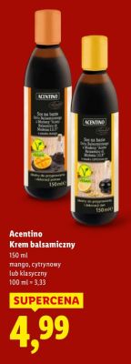 Krem balsamiczny Acentino mango, cytrynowy lub klasyczny promocja w Lidl