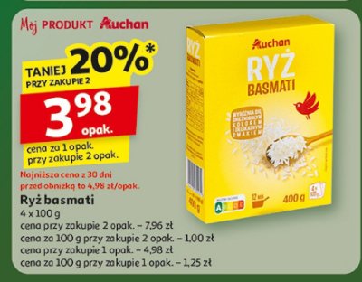 Ryż basmati Auchan promocja w Auchan
