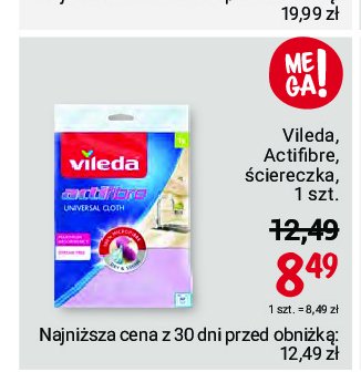 Ściereczka actifibre Vileda promocja w Rossmann