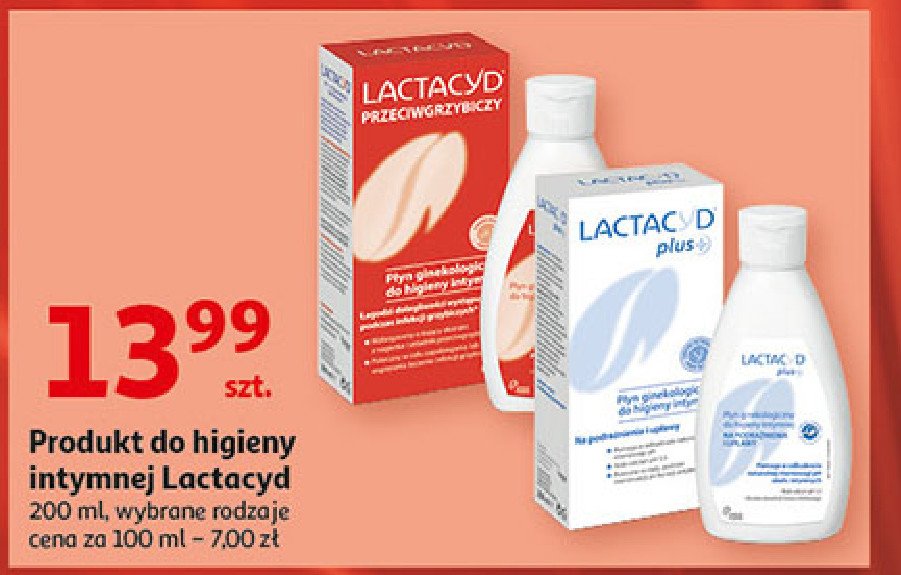 Płyn ginekologiczny do higieny intymnej przeciwgrzybiczy zapas Lactacyd plus promocja