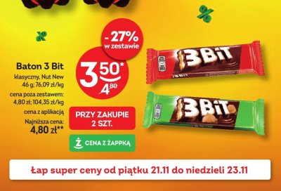 Baton 3 Bit Nut New promocja w Żabka