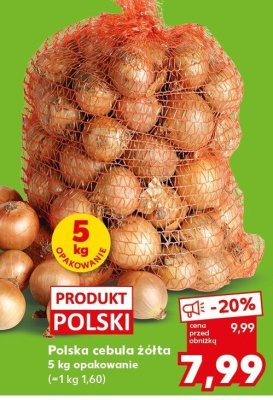 Cebula Polska cebula żółta 5 kg opakowanie promocja w Kaufland