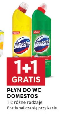 Płyn do WC 1+1 GRATIS Domestos promocja w Stokrotka
