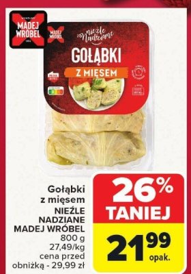 Gołąbki z mięsem NIEŹLE NADZIANE MADEJ WROBEL promocja w Carrefour