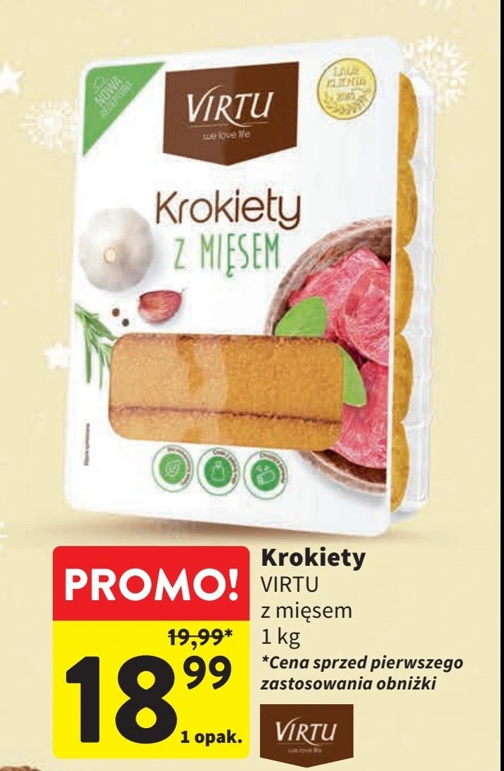 Krokiety z mięsem Virtu promocja w Intermarche