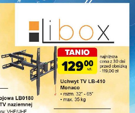 Uchwyt do tv monaco Libox promocja w Carrefour