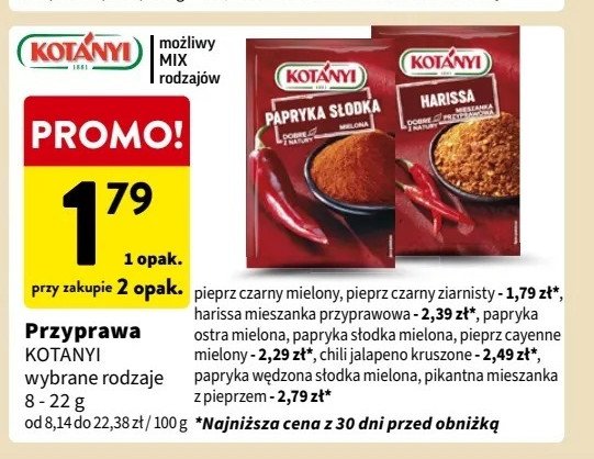 Mieszanka pieprzów pikantna Kotanyi promocja