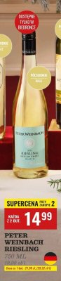 Wino Peter Weinbach Riesling promocja w Biedronka