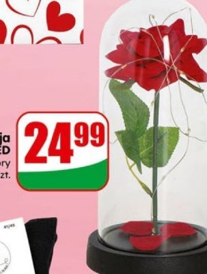 Dekoracja z różą LED różne kolory promocja w Dino