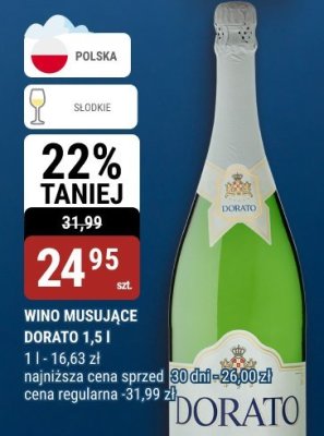 Wino musujące Dorato 1,5 l promocja w bi1