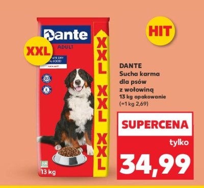 Karma dla ps贸w wo艂owina Dante promocja