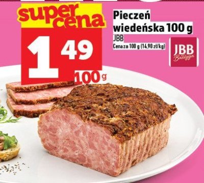 Pieczeń wiedeńska JBB 100 g promocja w TOPAZ