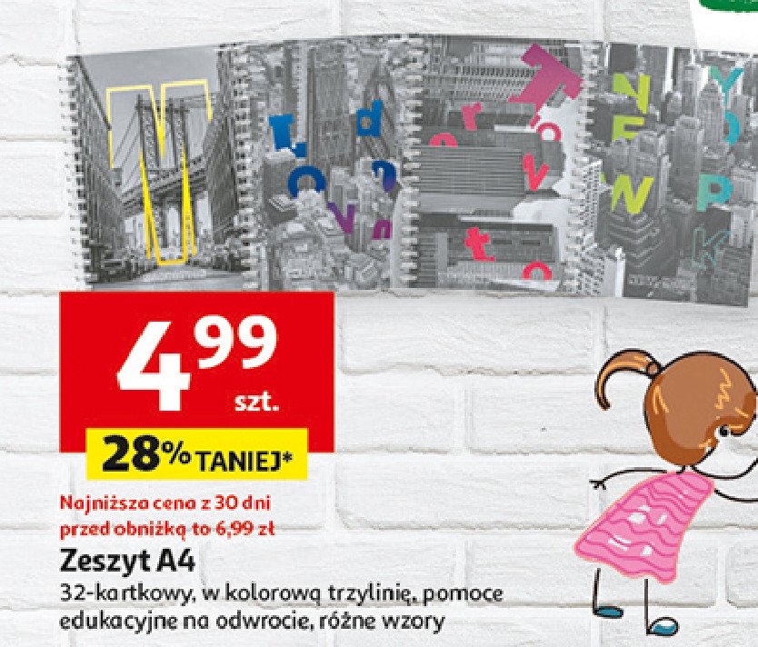 Zeszyt a4 32 k. 3-linie promocja