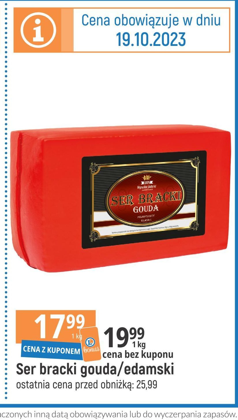 Ser bracki gouda BESTMILK promocja