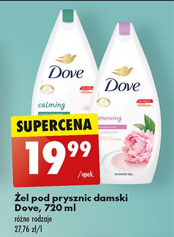 Żel pod prysznic peony & rose oil Dove renewing promocja