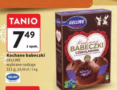 Kochane babeczki GELLWE wybrane rodzaje promocja w Intermarche