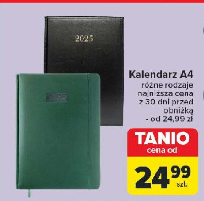 Kalendarz a4 promocja w Carrefour Market