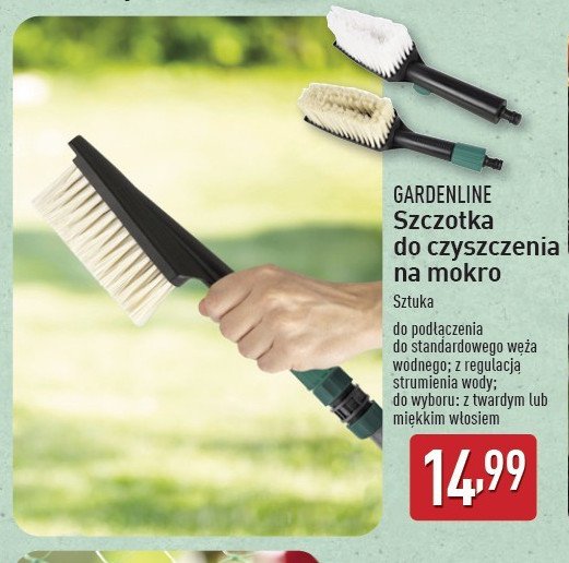 Szczotka do czyszczenia na mokro GARDEN LINE promocja w Aldi