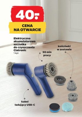 Elektryczna akumulatorowa szczotka do czyszczenia Clatronic promocja w Netto