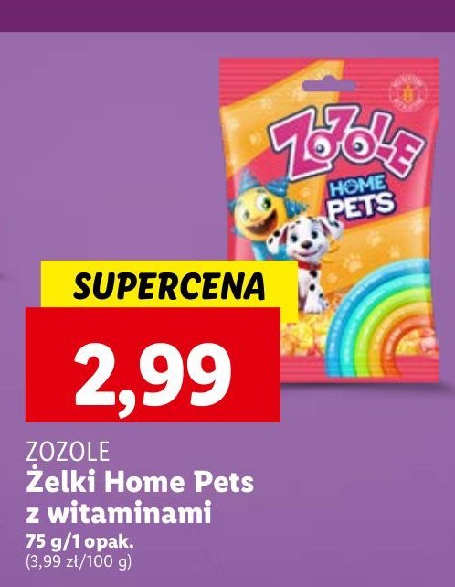 Żelki Zozole home pets promocja